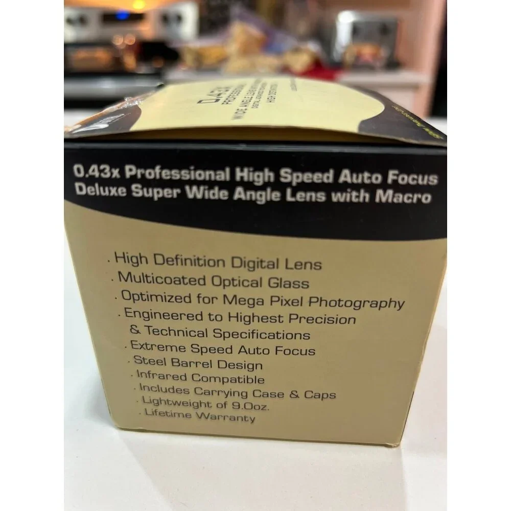 0.43X PROFESSIONAL WIDE ANGLE LENS WITH MACRO DIGITAL ADVANCED TECHNOLOGY